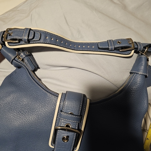 COACH Ocean Blue Hobo Bag / Purse, VINTAGE, Y2K, & NEW! - Picture 13 of 14